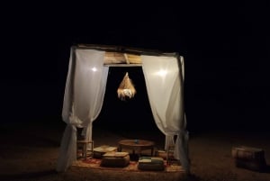 Au départ de Marrakech : Dîner dans le désert d'Agafay et balade à dos de chameau au coucher du soleil