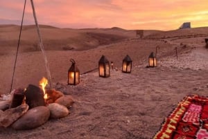 Marrakech: Agafay Desert Quad & Camel Rides and Dinner Show