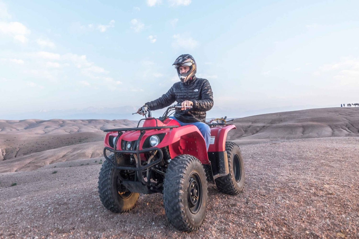 Fra Marrakech: Premium Agafay-ørkenen - halvdagstur med firhjuling