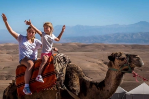 From Marrakech: Agafay Desert Horse ride with sunset