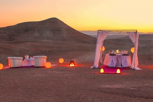 From Marrakech: Agafay Desert Horse ride with sunset