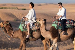 From Marrakech: Agafay Desert Horse ride with sunset