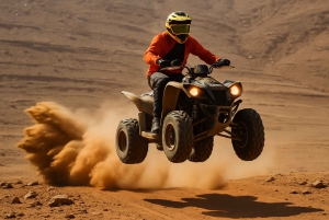 マラケシュ発：アガファイ砂漠でのクワッドバイク ツアー、ディナーとショー付き