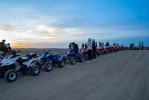 マラケシュ発：アガファイ砂漠でのクワッドバイク ツアー、ディナーとショー付き