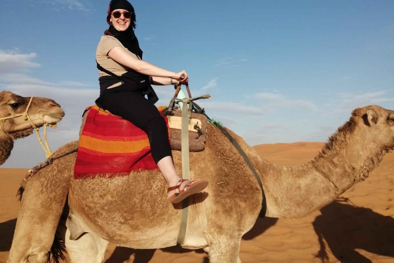 Z Marrakeszu: Zachód słońca na pustyni Agafay, przejażdżka na wielbłądzie i kolacja