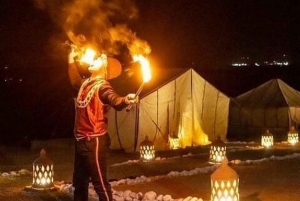 From Marrakech: Agafay Desert Sunset Dinner with Live Show