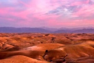 From Marrakech: Agafay Desert Sunset Dinner with Live Show