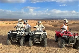 From Marrakech: Agafay Desert Sunset, Quad Biking, & Dinner