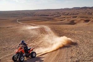 From Marrakech: Agafay Desert Sunset, Quad Biking, & Dinner