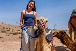 From Marrakech: Agafay Sunset Camel Tour with Dinner & Show