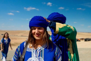 From Marrakech: Agafay Sunset Camel Tour with Dinner & Show