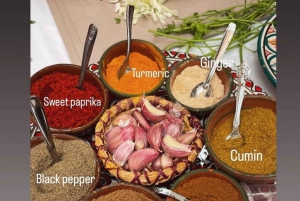 Depuis Marrakech : atelier culinaire et excursion d'une journée dans l'Atlas