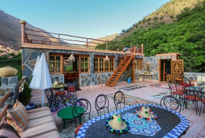 Depuis Marrakech : atelier culinaire et excursion d'une journée dans l'Atlas