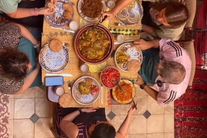 Depuis Marrakech : atelier culinaire et excursion d'une journée dans l'Atlas