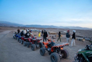 ab Marrakesch: Wüste Agafay Quad Tour mit Abendessen & Show