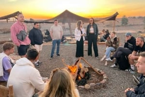 Från Marrakech: Middag i Agafayöknen med solnedgång