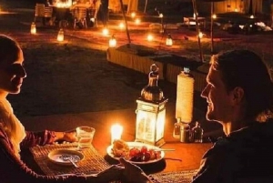 Från Marrakech: Middag i Agafayöknen med solnedgång