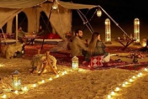 Från Marrakech: Middag i Agafayöknen med solnedgång