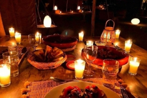 Från Marrakech: Middag i Agafayöknen med solnedgång