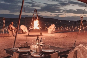 From Marrakech: Dinner, Music & Fire Show in Agafay Desert