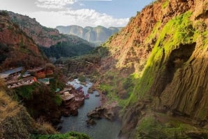 Au départ de Marrakech : Excursion d'une journée aux chutes d'Ouzoud avec tour en bateau