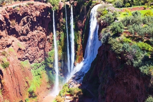 Au départ de Marrakech : Excursion d'une journée aux chutes d'Ouzoud avec tour en bateau