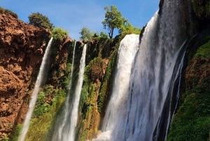 Au départ de Marrakech : Excursion d'une journée aux chutes d'Ouzoud avec tour en bateau