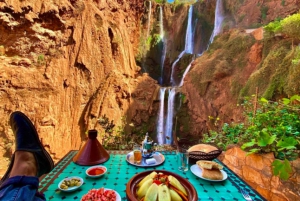 Von Marrakech aus: Ouzoud-Wasserfälle mit Führung und Bootsfahrt