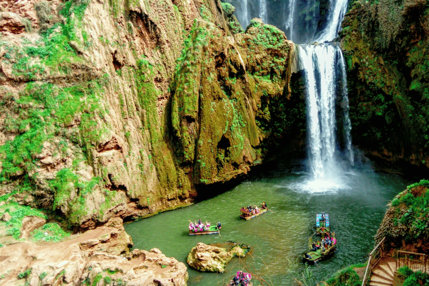 From Marrakech: Ouzoud Waterfalls Local Guided and Boat Ride