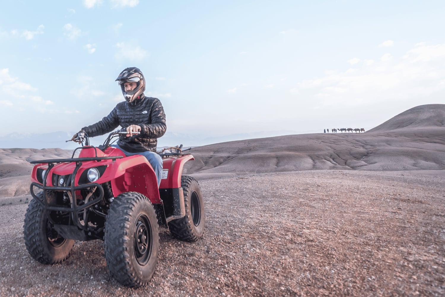 Von Marrakech aus: Premium Agafay Wüste Halbtages-Quad-Biking