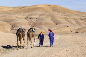Z Marrakeszu: Wycieczka na pustynię Agafay z pływaniem i lunchem