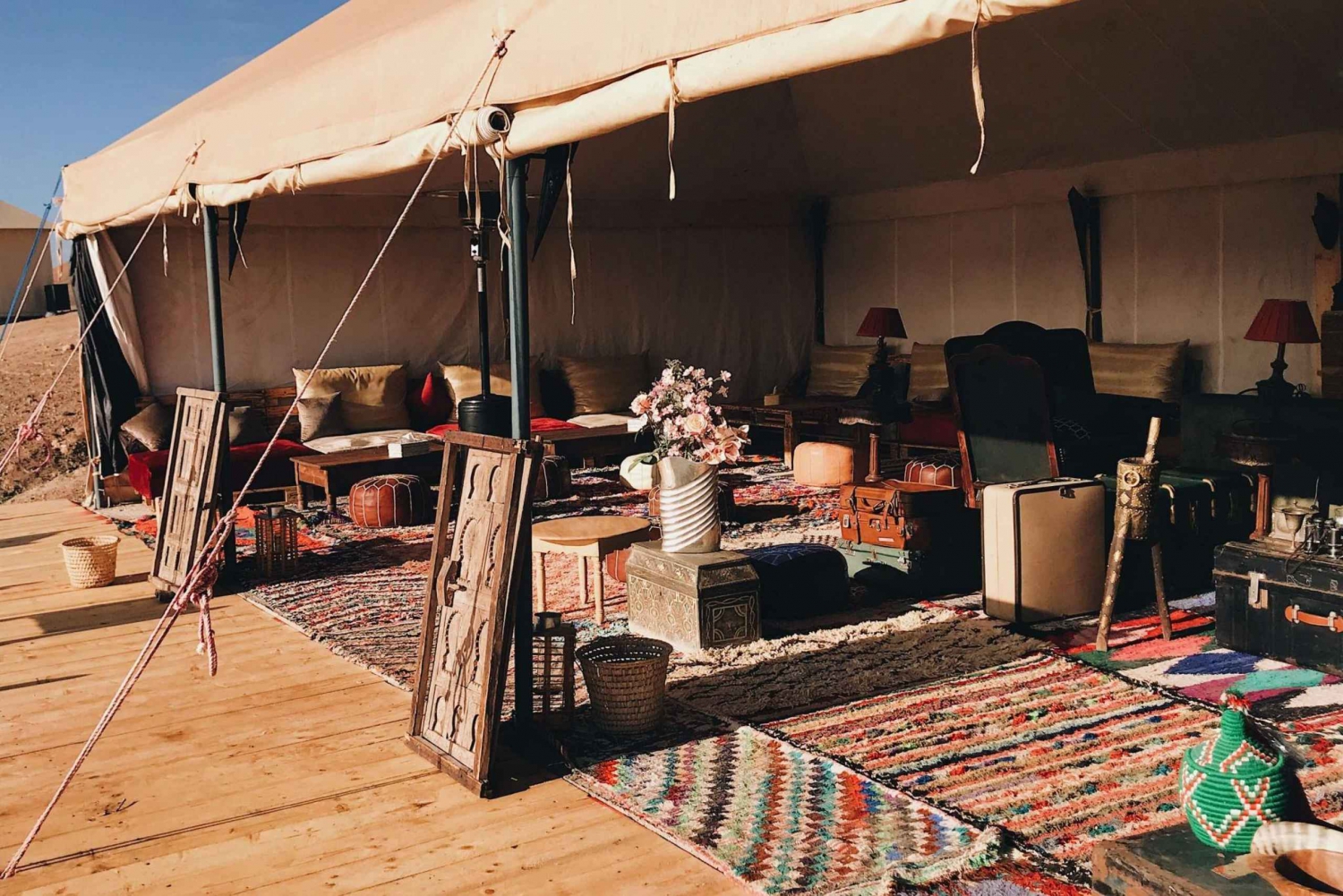 Von Marrakesch aus: Quadfahren in der Wüste von Agafay, Kamele und Abendessen