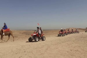 Von Marrakesch aus: Quadfahren in der Wüste von Agafay, Kamele und Abendessen