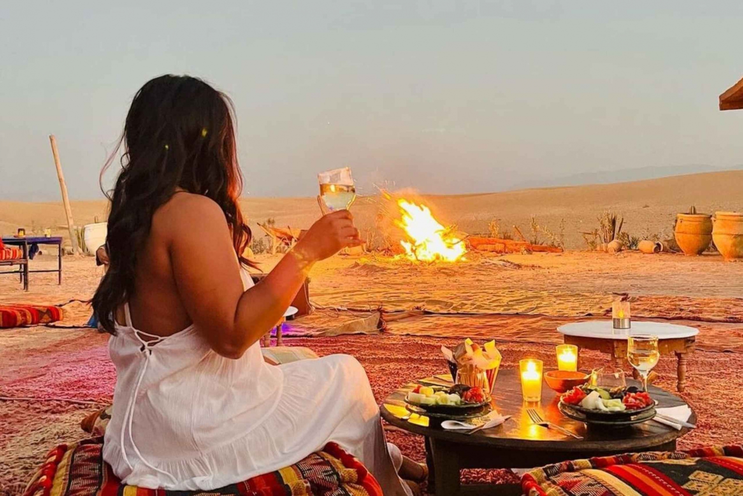 Agafay Desert Premium Dinner Under the Stars with a Show