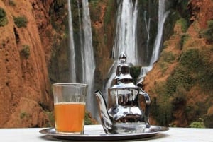 De Marrakech: Viagem de 1 dia às cachoeiras de Ouzoud e passeio de barco