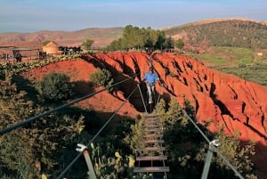 Marrakeshista: Atlas-vuorilla: Zip-Line & vaellus Atlas-vuorilla