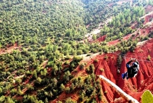 Från Marrakesh: Zip-line i Atlasbergen och vandring