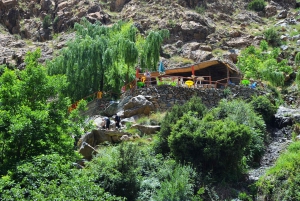 Excursion d'une journée aux cascades d'Ouzoud et promenade en bateau au départ de Marrakech