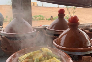 Magical dinner in agafay desert and camel ride with sunset
