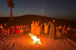 Magical dinner show and camel ride in Agafay desert