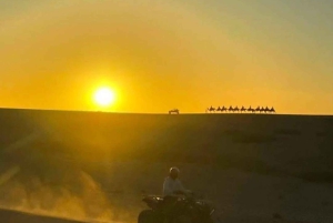 Cena mágica bajo las estrellas con paseo en camello y quad