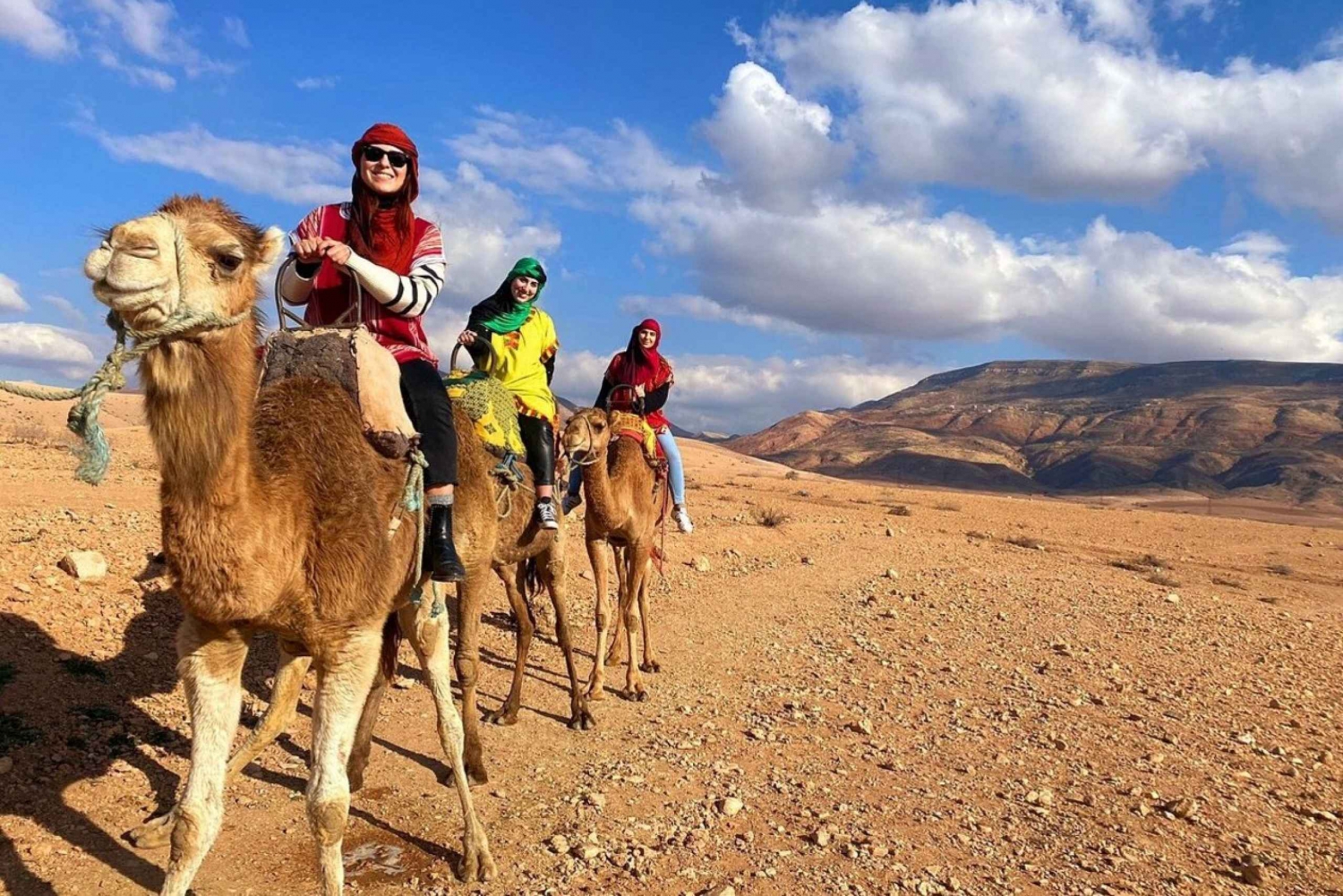Marrakech: Agafay Desert, Atlas mountains & Waterfalls Tour