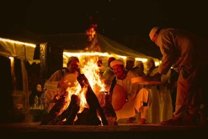 Marrakech : Balade en chameau et en quad dans le désert d'Agafay, avec dîner-spectacle.