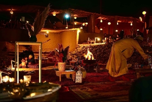 Marrakech: Camel Ride, Dinner, Pool, and Fire Show in Agafay