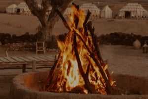 Marrakech: Camel Ride, Dinner, Pool, and Fire Show in Agafay