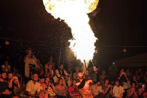 Marrakech: Camel Ride, Dinner, Pool, and Fire Show in Agafay