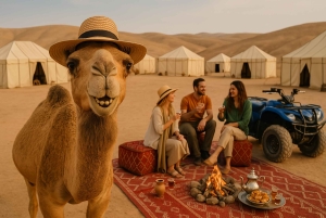 Marrakech: Agafay Desert Camel Ride, Sunset and Dinner Show