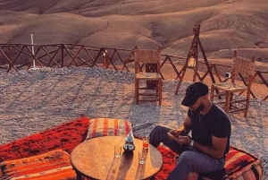 Marrakech : Deserto di Agafay, cena spettacolo e giro in cammello al tramonto