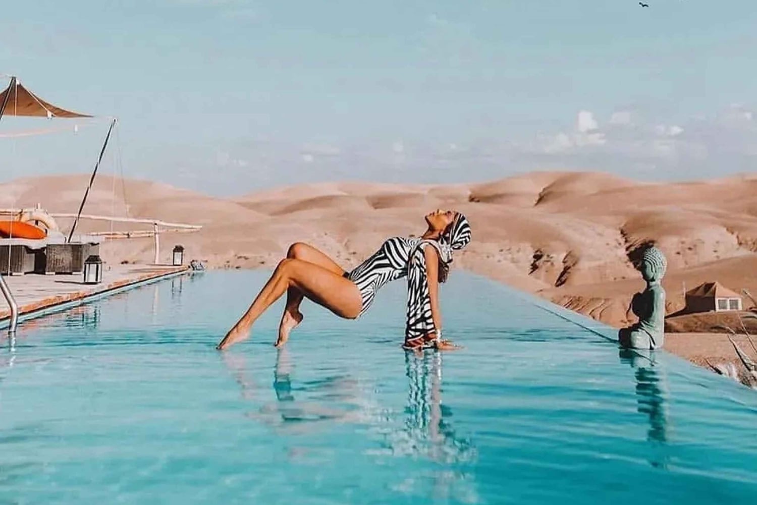 Marrakech: Agafayn aavikko-illallinen musiikin ja tulishow'n kera.