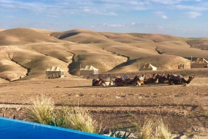 Marrakech: jantar no deserto de Agafay com música e show de fogo